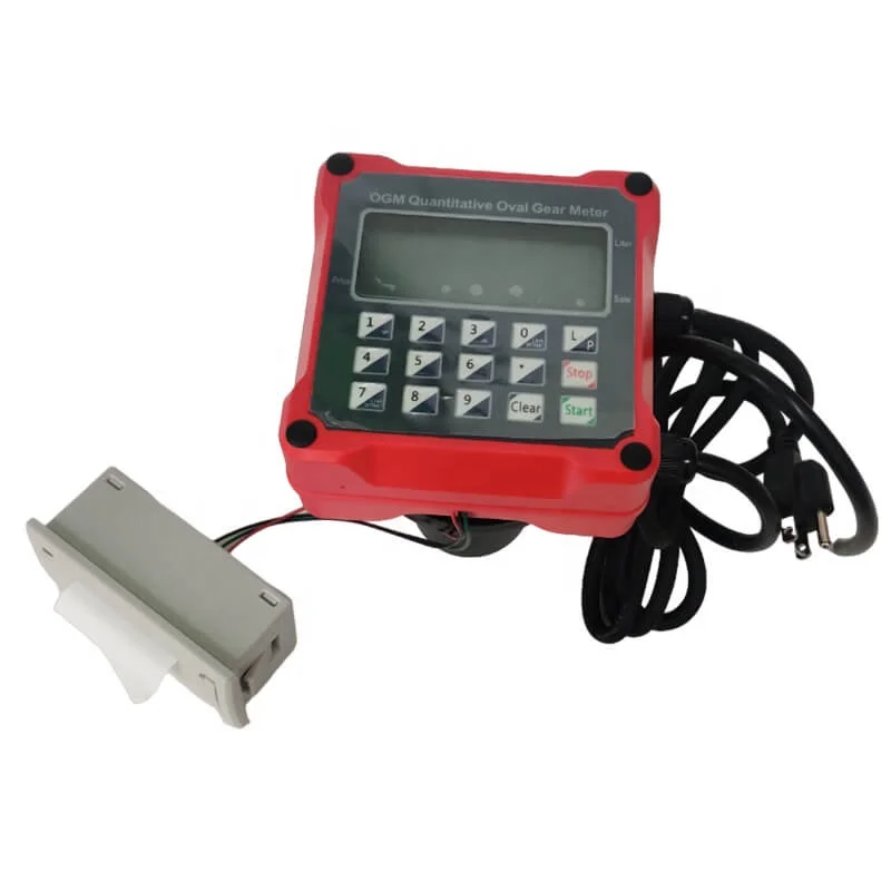 

OGM Oval Gear DC12v/24v AC220v Electronic Preset Quantitative Fuel Diesel Petrol Flow Meter With Receipt Printer