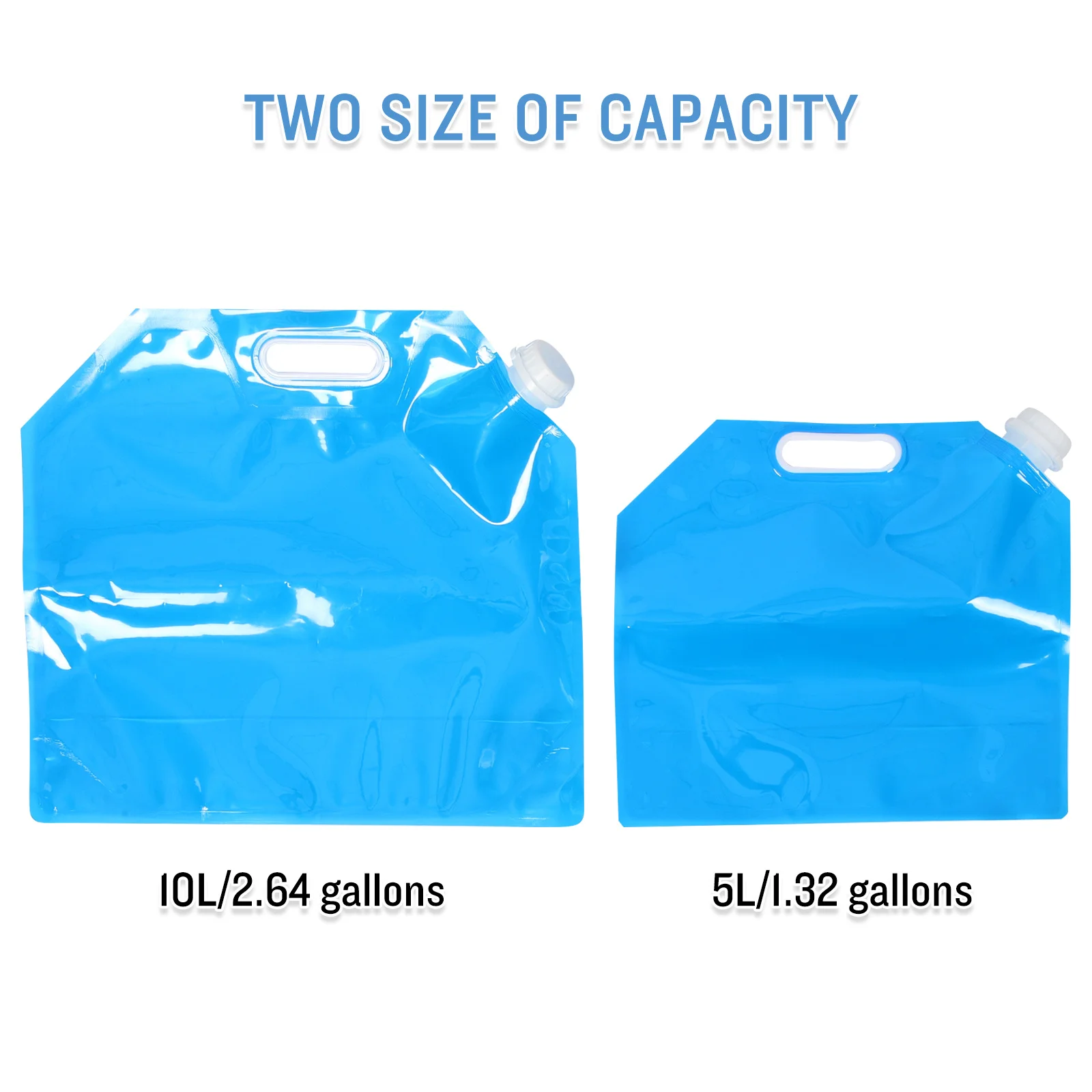 

3pcs 10L 5L Foldable Storage Bags Portable Large Capacity Bag For Camping Hiking Outdoor Activities Foldable Water Pouch Camping