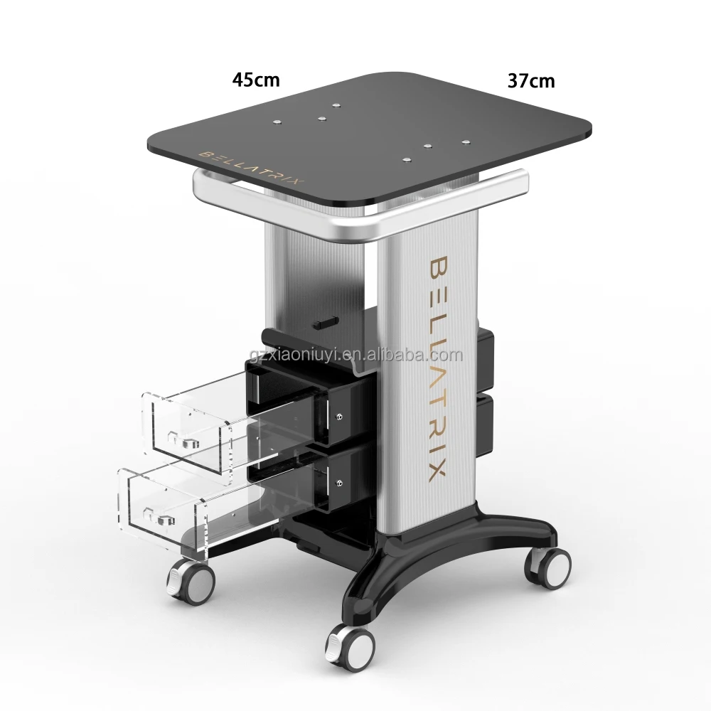 

Hospital Metal Device Table Salon Aesthetic Instrument Tray Rolling Trolley Cart Spa Beauty Trolley Machine Trolley Stand