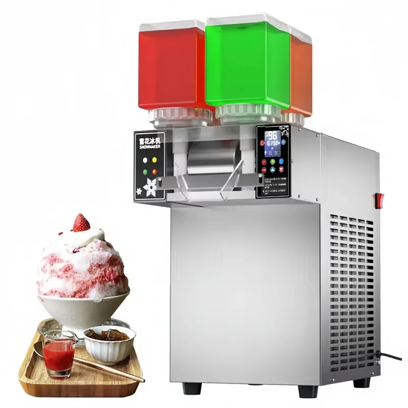 Macchina per il rasoio per gelato con scaglie di neve al latte in uscita in 3 secondi Macchina per il ghiaccio commerciale commestibile per piccole scaglie di neve coreana