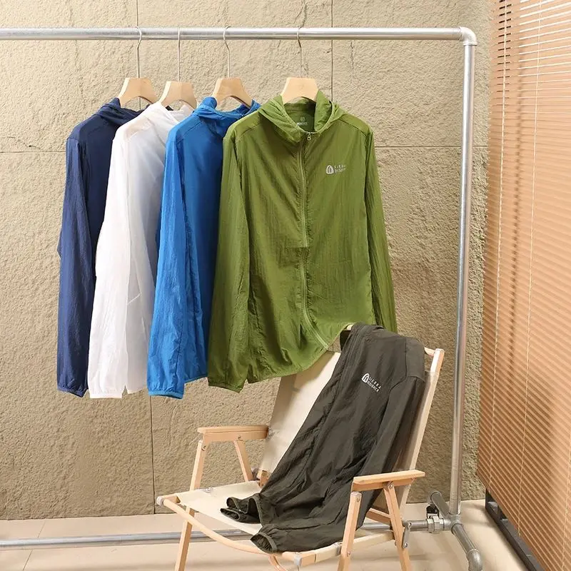 

Легкая дышащая водонепроницаемая мужская летняя одежда для бега на открытом воздухе, ветрозащитная одежда с защитой от солнца 25429