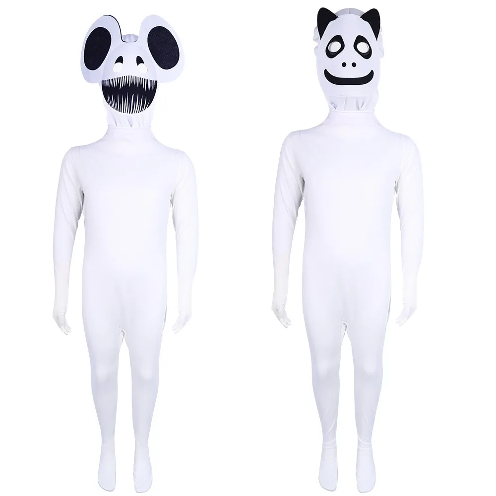 

Anime Game ZOONOMALY Cosplay Costume Adult Monster Bunny Smile Cat Kids Zookeeper Role Play Jumpsuit Halloween Carnival Party