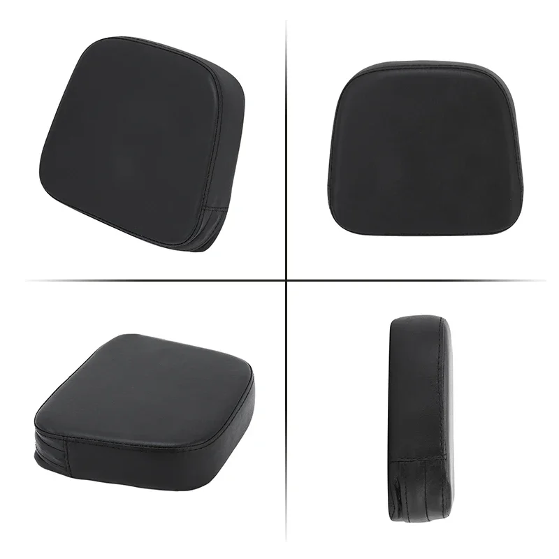 Motorcycle Passenger Brackrest PU Leather Black Cushion Rear Pad Backrest For Harley Chopper Touring For Honda For Suzuki