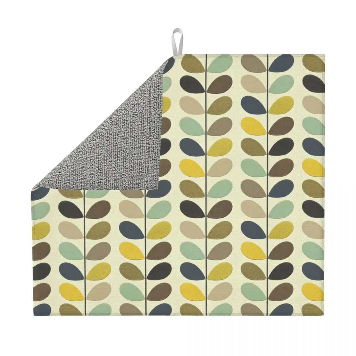 Custom Microfiber Orla Kiely Multi Stem Dish Mat for Kitchen Fast Dry Mid Century Scandinavian Flower Drainer Pads Countertop