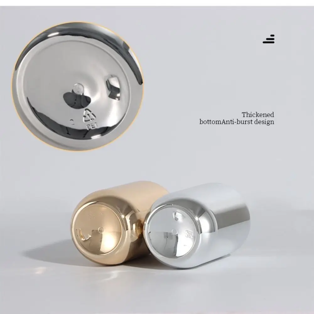 300/500ml Hand Soap Dispensers Bathroom Shampoo Bottle Gold Chrome Plastic Liquid Soap Bottles Rust-proof Body Wash Dispensers
