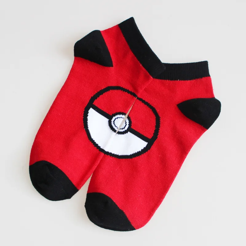 Pokemon Anime Figures Cute Pikachu Snorlax Eevee Bulbasaur Charmander Summer Cotton Casual Breathable Boat Socks Small Gifts