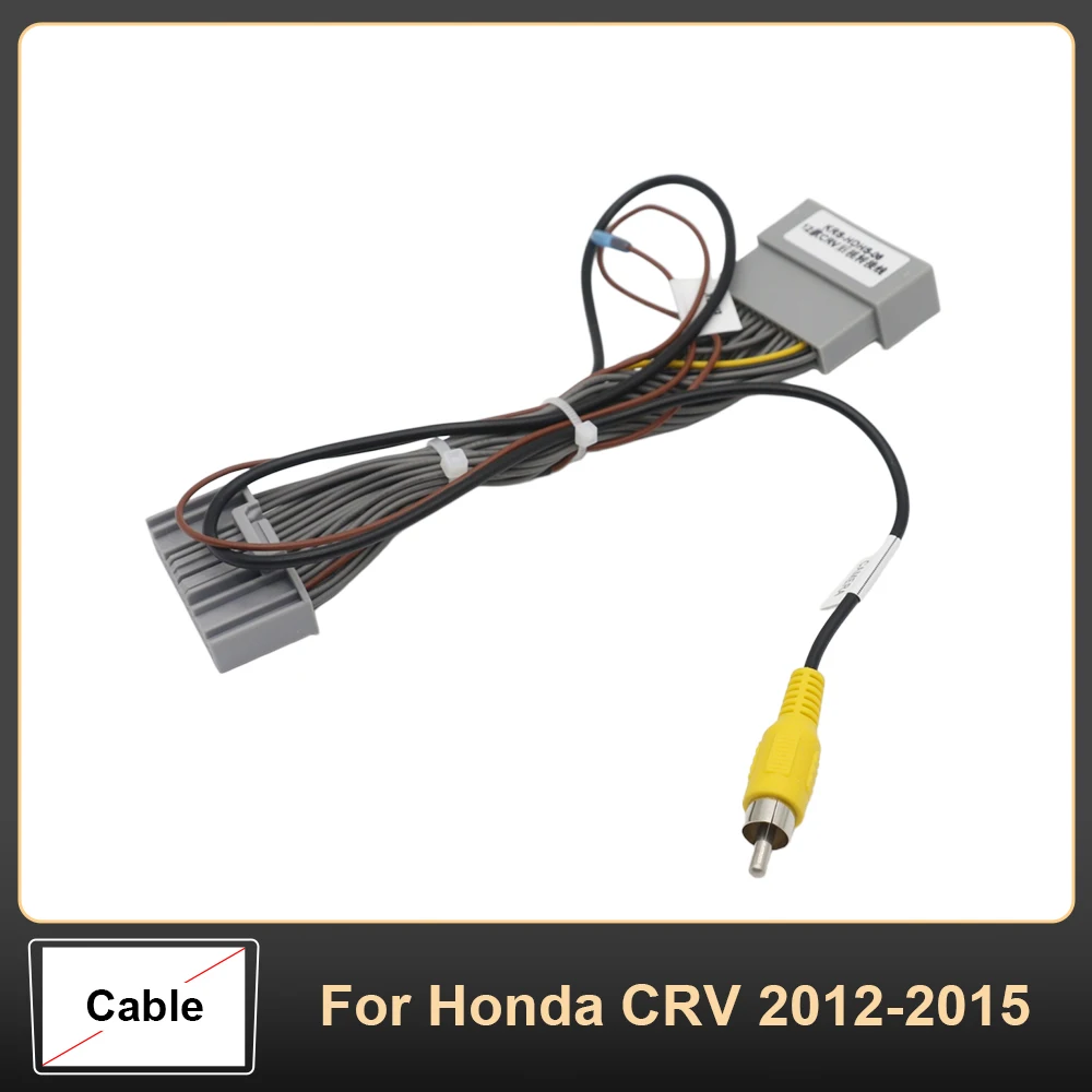 Car Reverse Parking Camera Video Plug Converter Cable Wire Adapter For Honda CRV 2012-2015