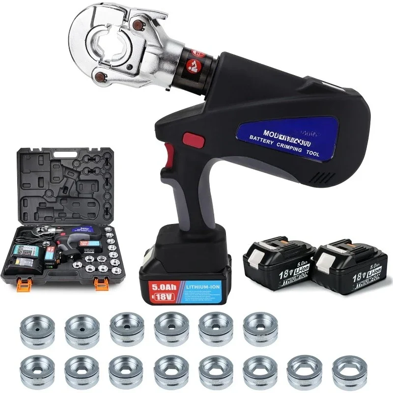 كماشة العقص الكهربائية الهيدروليكية لعروة الكابلات 6 طن أداة العقص الهيدروليكية الكهربائية القابلة لإعادة الشحن أداة العقص الهيدروليكية