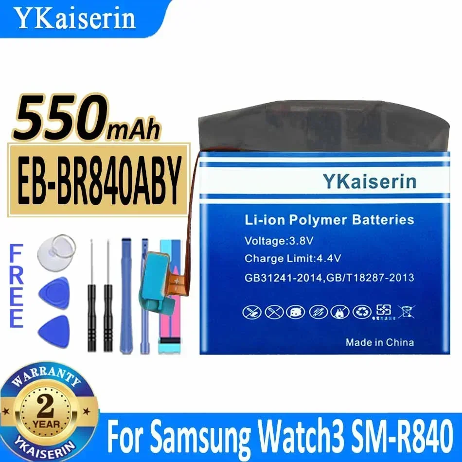 YKaiserin 550mAh Replacement Battery EB-BR840ABY For Samsung Galaxy Watch 3 45MM SM-R840 R845 SM-R845F