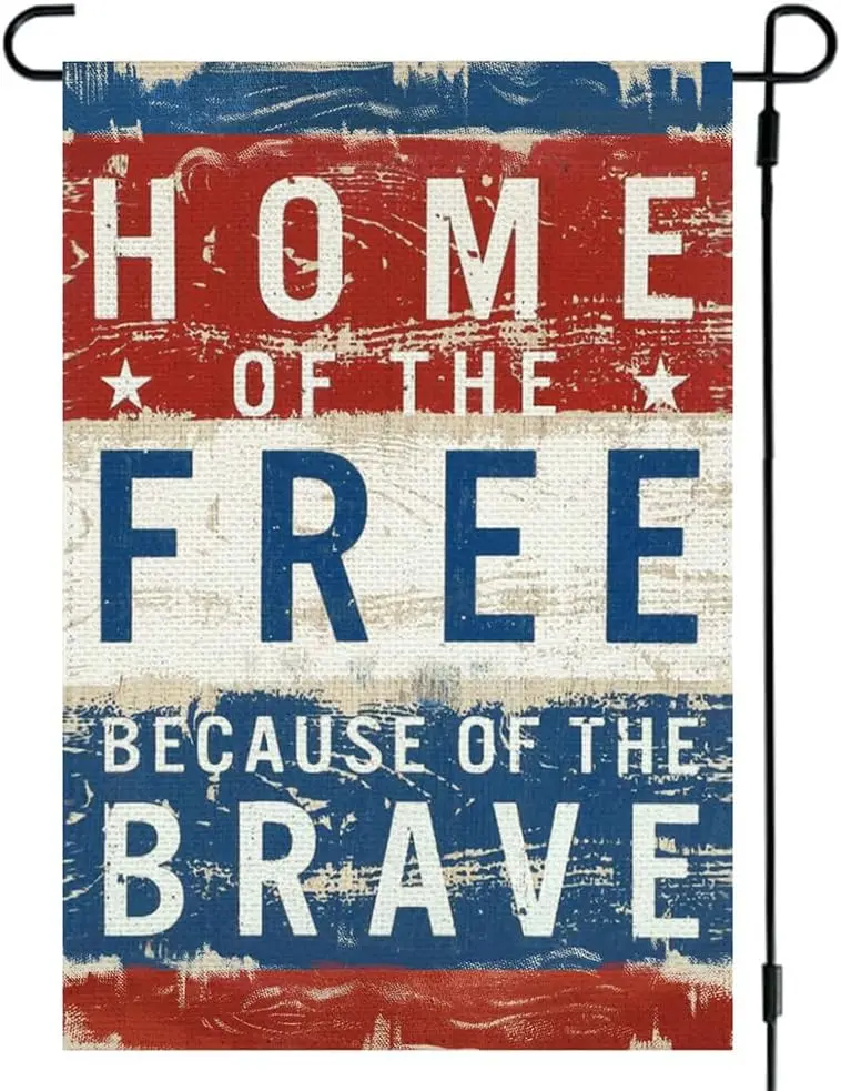 RABUSOFA 4th of July Garden Flag Double Sided 12x18 Patriotic Decoration | Independence Day Decor, Vivid Colorfast & Dur uui