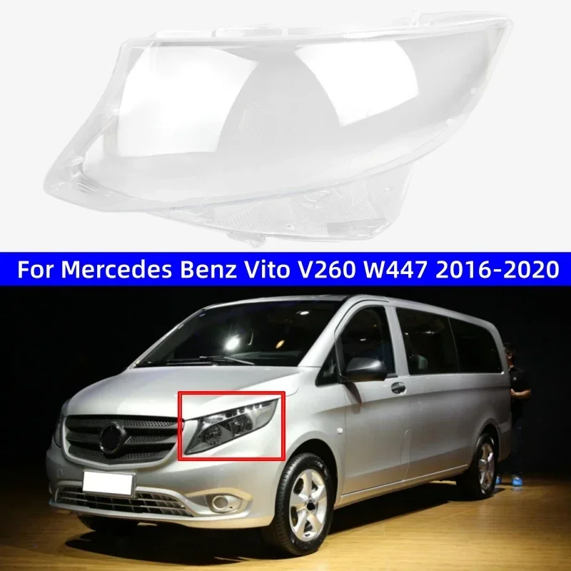 

Для Mercedes Benz Vito V260 W447 2016 2017 2018 2019 2020 автомобильные товары заменяют прозрачные фары для ПК, стекло фары