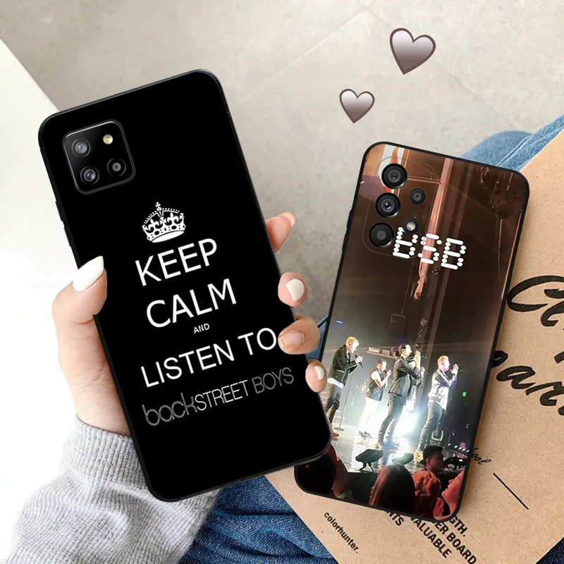 Soft Phone Cases For Samsung Galaxy A34 a54 A50 A70 A03 S A40 A30 A20 A10 E A01 A02 A04 Backstreet Boys BSB Black Matte Cover