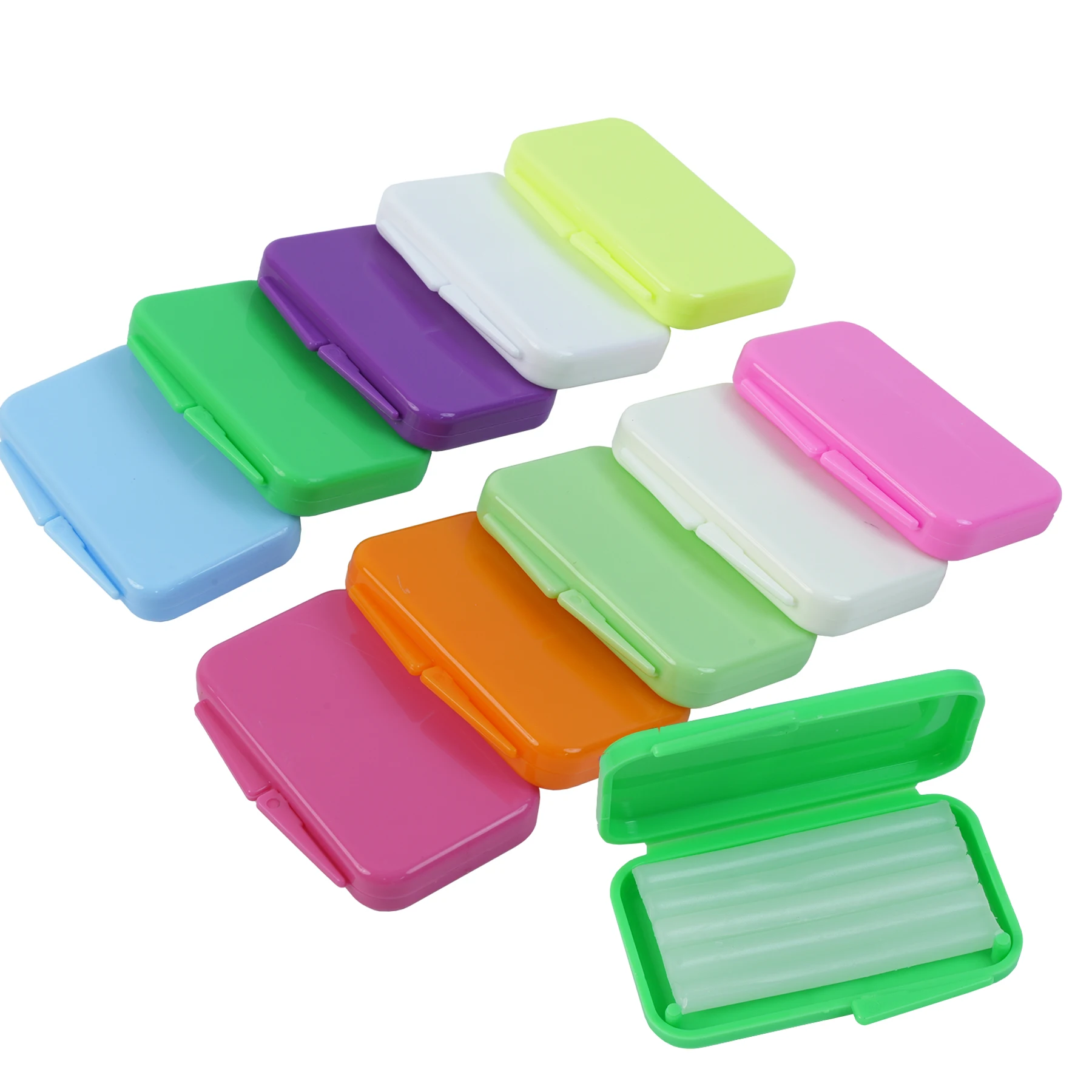 10Boxes Orthodontic Relief Wax Oral Edible Fruit Flavour Braces Wax For Braces Gum Irritation Oral Whitening Beauty Teeth