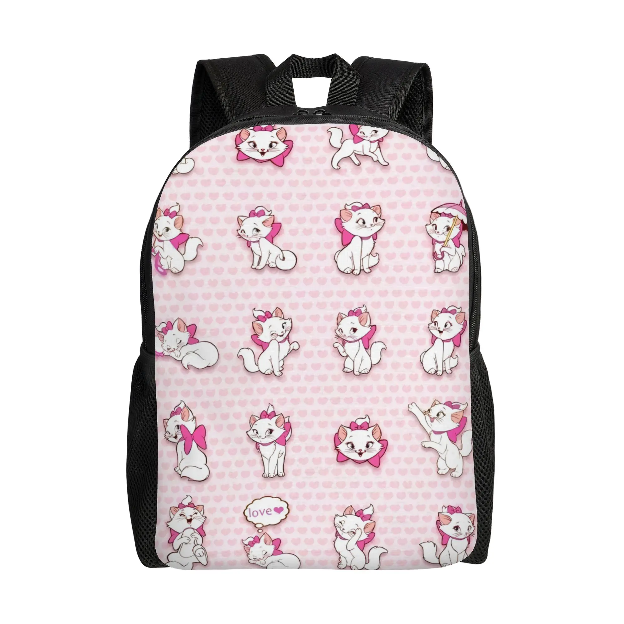 

Back to school season Zipper Closure The Aristocats Marie Cat Daypack Walt Cartoon Students Handbag Backpack