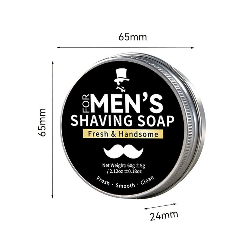 Men's Shaving Soap, Containing Mint Extract and Olive Fruit Oil. The Foam Is Thick and Fine, Making It Easy to Soften the Base o view 5