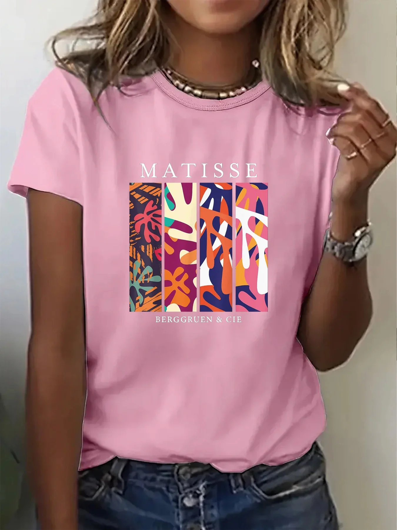 Henri Matisse Women Print T-shirt Women's Harajuku Short Sleeve Casual Women's T-shirt Clothing Street Tees Aesthetic Clothes
