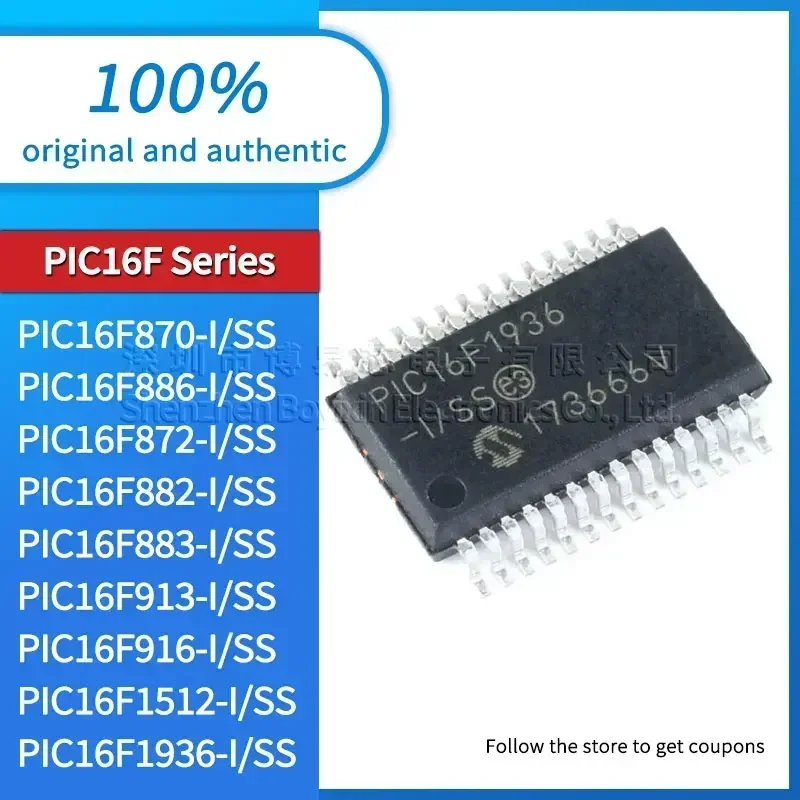 

PIC16F872 PIC16F870 PIC16F886 PIC16F882 PIC16F883 PIC16F913 PIC16F916 PIC16F1512 PIC16F1936-I/SS Black casing