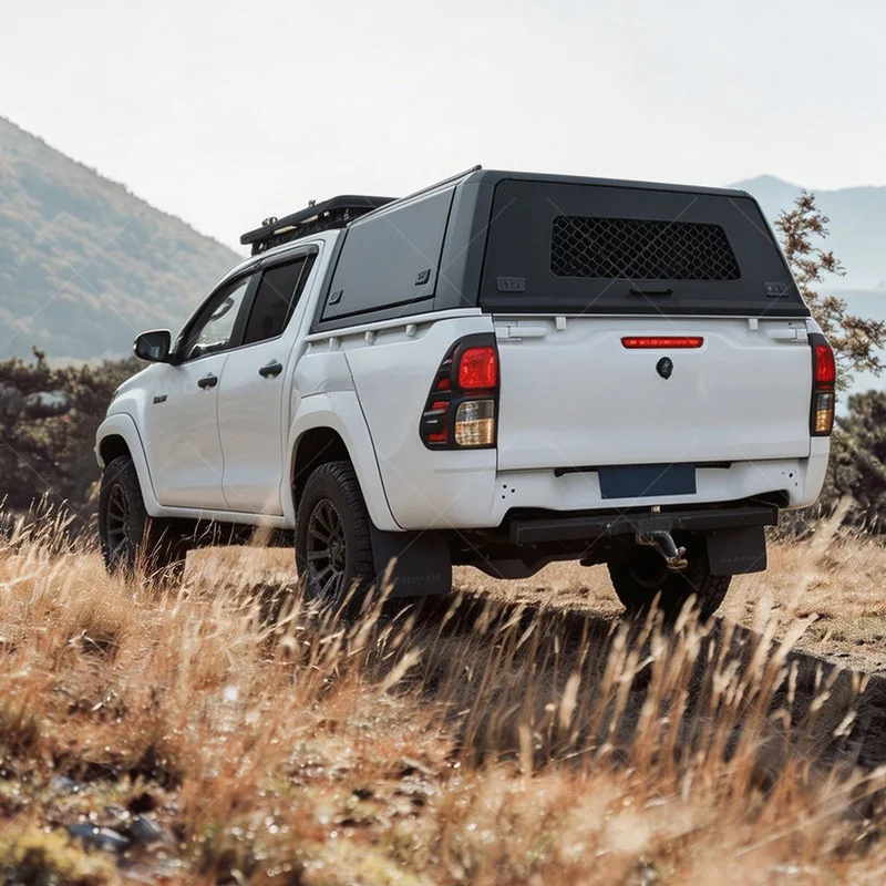 High Quality Strong Anti-Theft Aluminum Hardtop Tall Camping Cargo Shell Universal Pickup Truck Exterior Mod Accessories