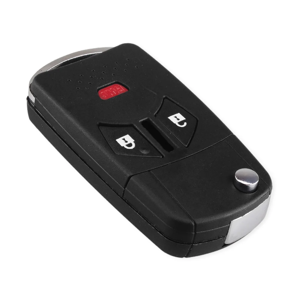 KEYYOU Modified Remote Flip Folding Key Shell Case Keyless Fob Fit For Mitsubishi Galant Eclipse Lancer 3/4 Buttons