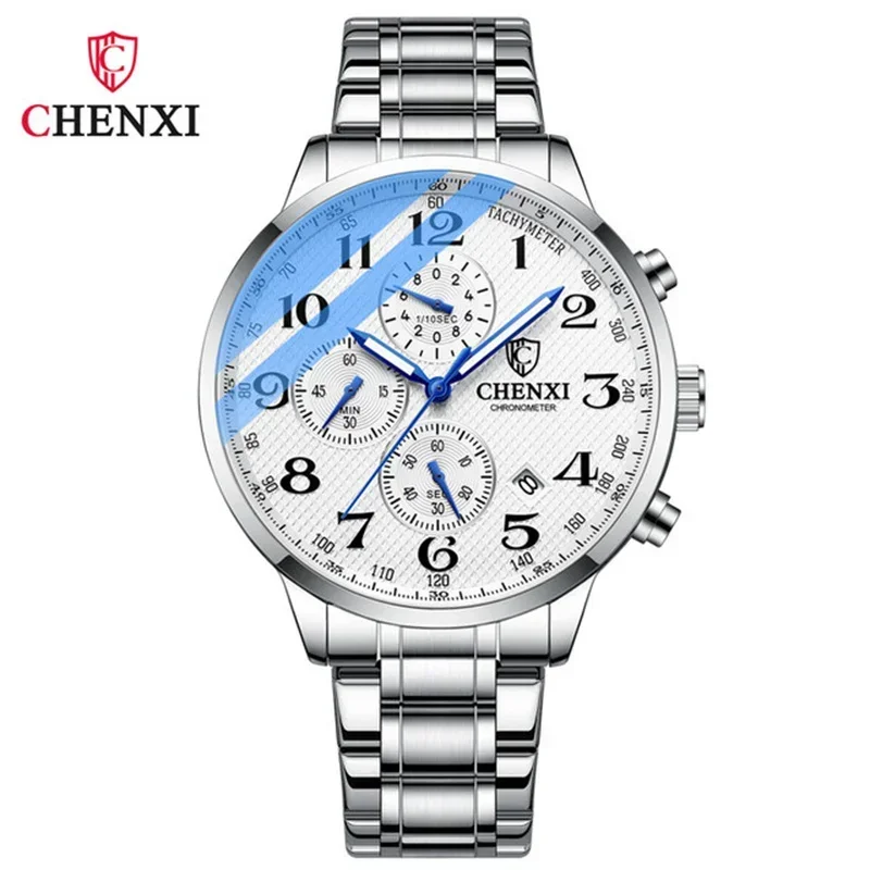 Chenxi Mann Armbanduhr Business Chronograph Männer Uhr Echt leder Sport Herren uhr