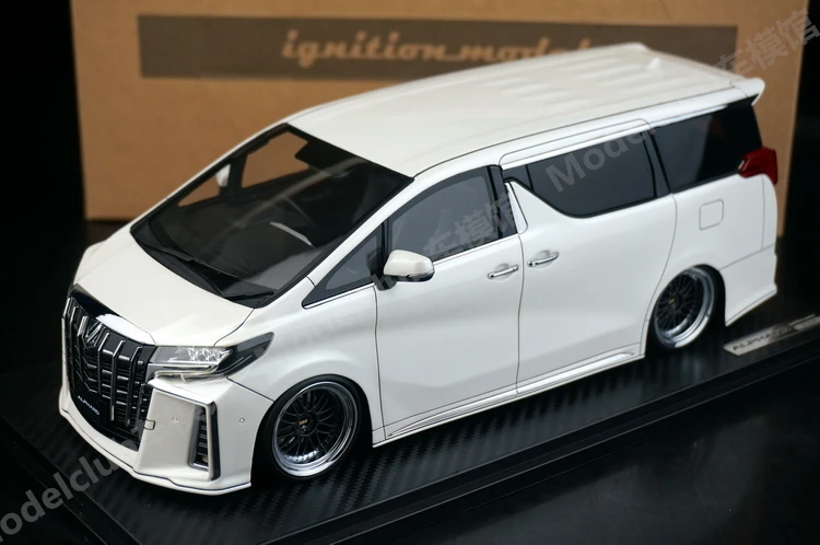 

IG 1:18 Alphard H30W BBS моделирование ограниченная серия смола металл статическая модель автомобиля игрушка в подарок