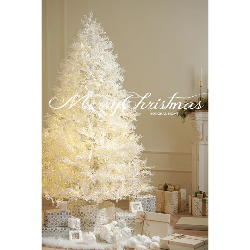 Premium White Christmas Tree for Minimalist Decoration with Holy Window Backdrop,home decoration