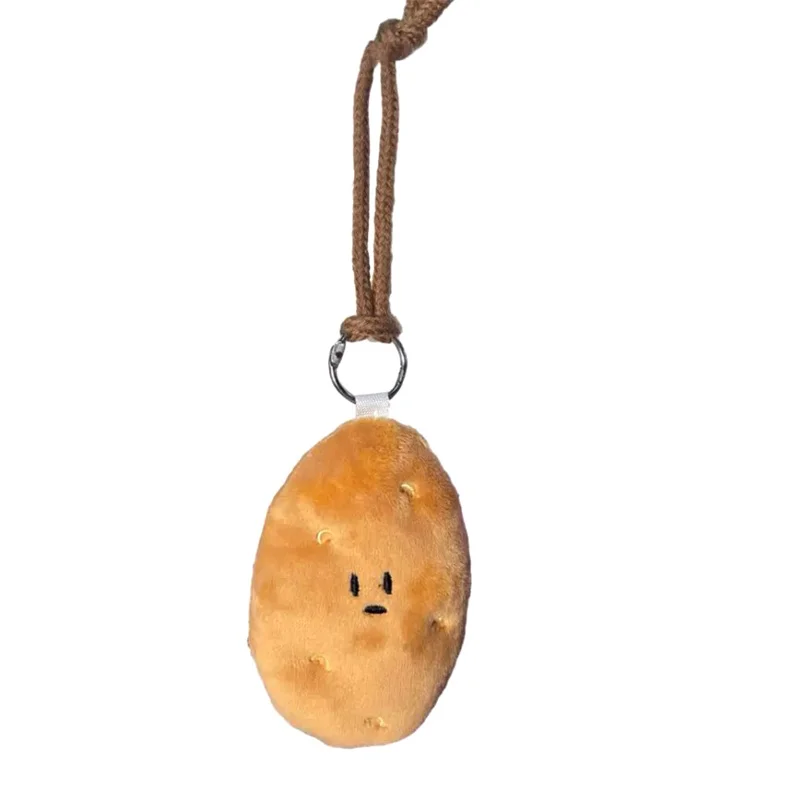 Pluche kleine aardappel hangende decoratie gevulde cartoon groente Plushie sleutelhanger rugzak tas hanger ornament verjaardagscadeau