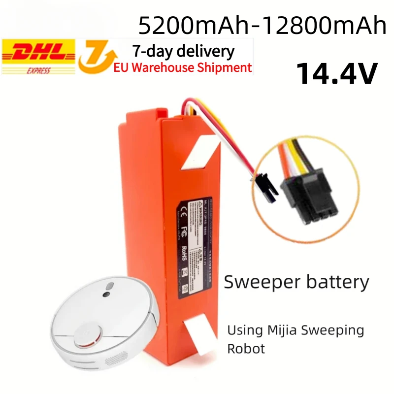 

100% Original BRR-2P4S-5200S Robotic Vacuum Cleaner Replacement Battery For Xiaomi Roborock S55 S60 S65 S50 S51 S5 MAX S6 Parts