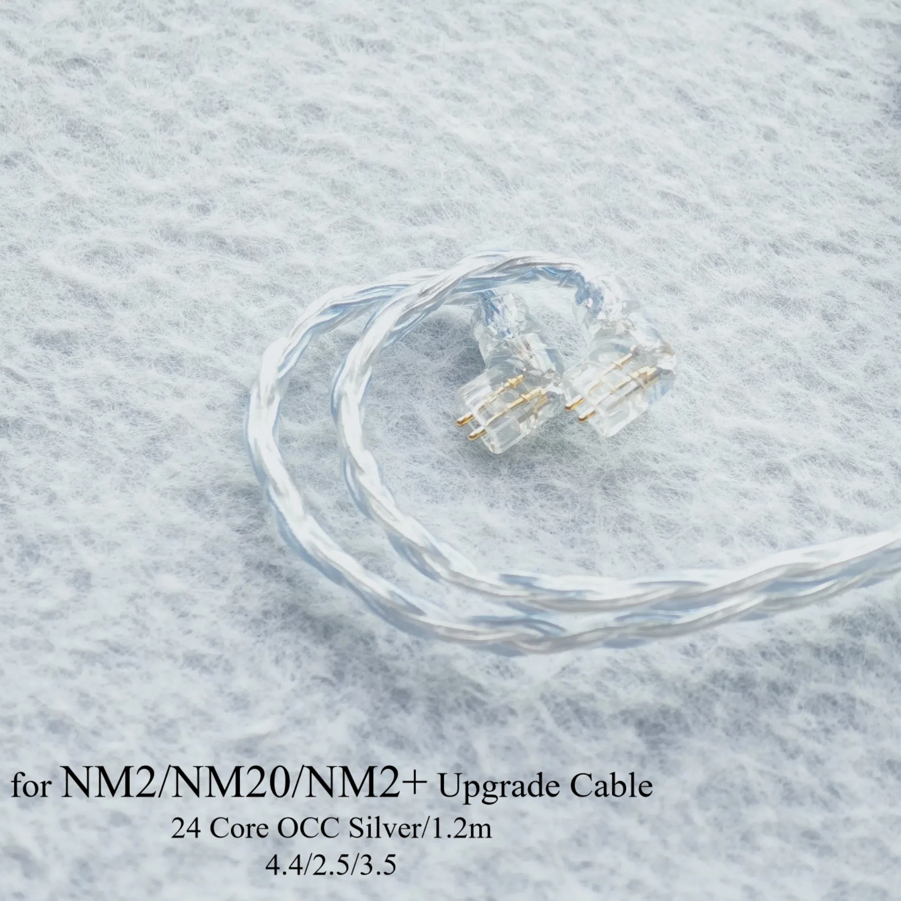 

NF Audio Earphones Cable 24 Core OCC Silver Plated Upgrade Cable 4.4MM Heaset Wire For NM2 NM2+ NM20 RA15 NA2+