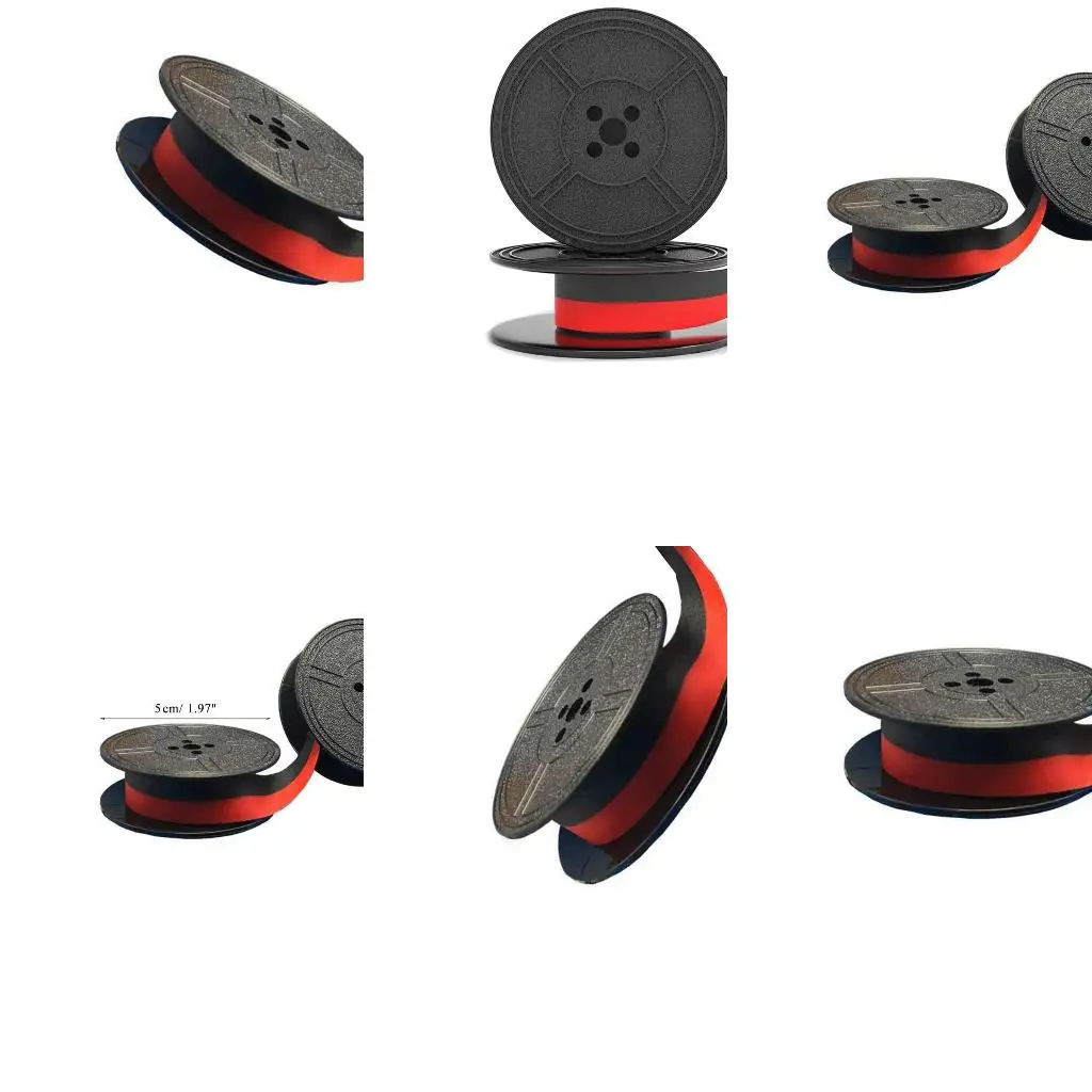 1 Set Typewriter Ink Ribbon Portable Typewriter Ribbons Calculator Ribbon Wear-Resistant Anti-Deformation Universal Machine Part view 2