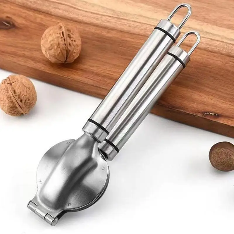 Apriscatole per castagne Pinze per noci in metallo Manico antiscivolo Ripper per castagne Schiaccianoci Sheller Strumento portatile per pelare le noci per la cucina