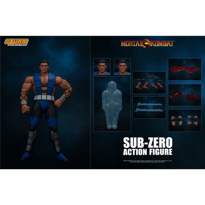 

In Stock 100% Original Storm Toys Sub Zero Mortal Kombat 1/12 Game Character Model Movable Doll Art Collection