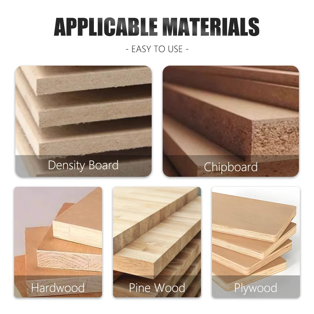 Frez trzpieniowy LAVIE 1 szt. trzpień 1/4 cala (6,35 mm) z łożyskiem, frez dwupiórowy z prostym trzpieniem do obróbki drewna, narzędzie do frezowania.