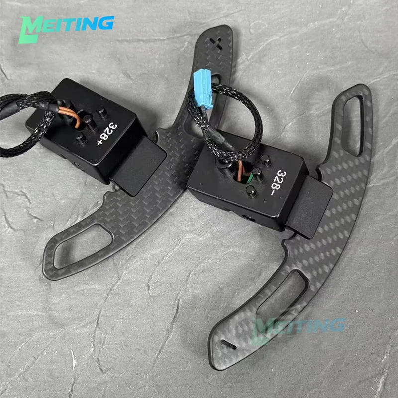 

Новые лепестки переключения передач на руле с магнитным основанием из сухого углеродного материала, подходящие для BMW F10 F20 F30 F45