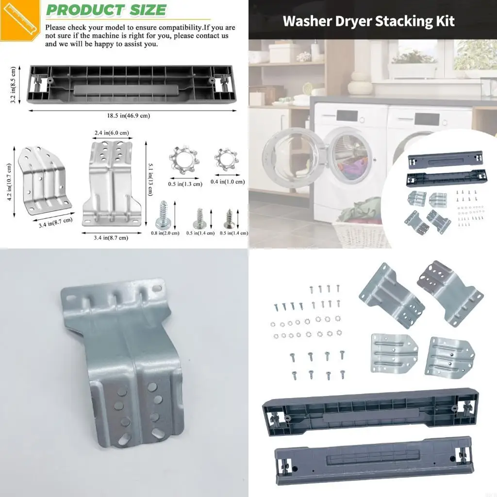 M6CB Household Washer Dryer Mounting for Vertical Laundry Installation Use