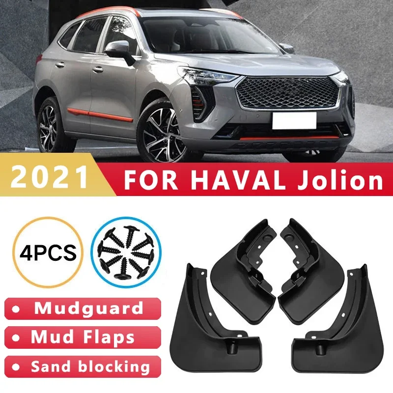 

Mud Flaps Fit for Haval Jolion 2021 Mudguards Tire Fenders Splash Proof Accessories Wheel Guards 4ps