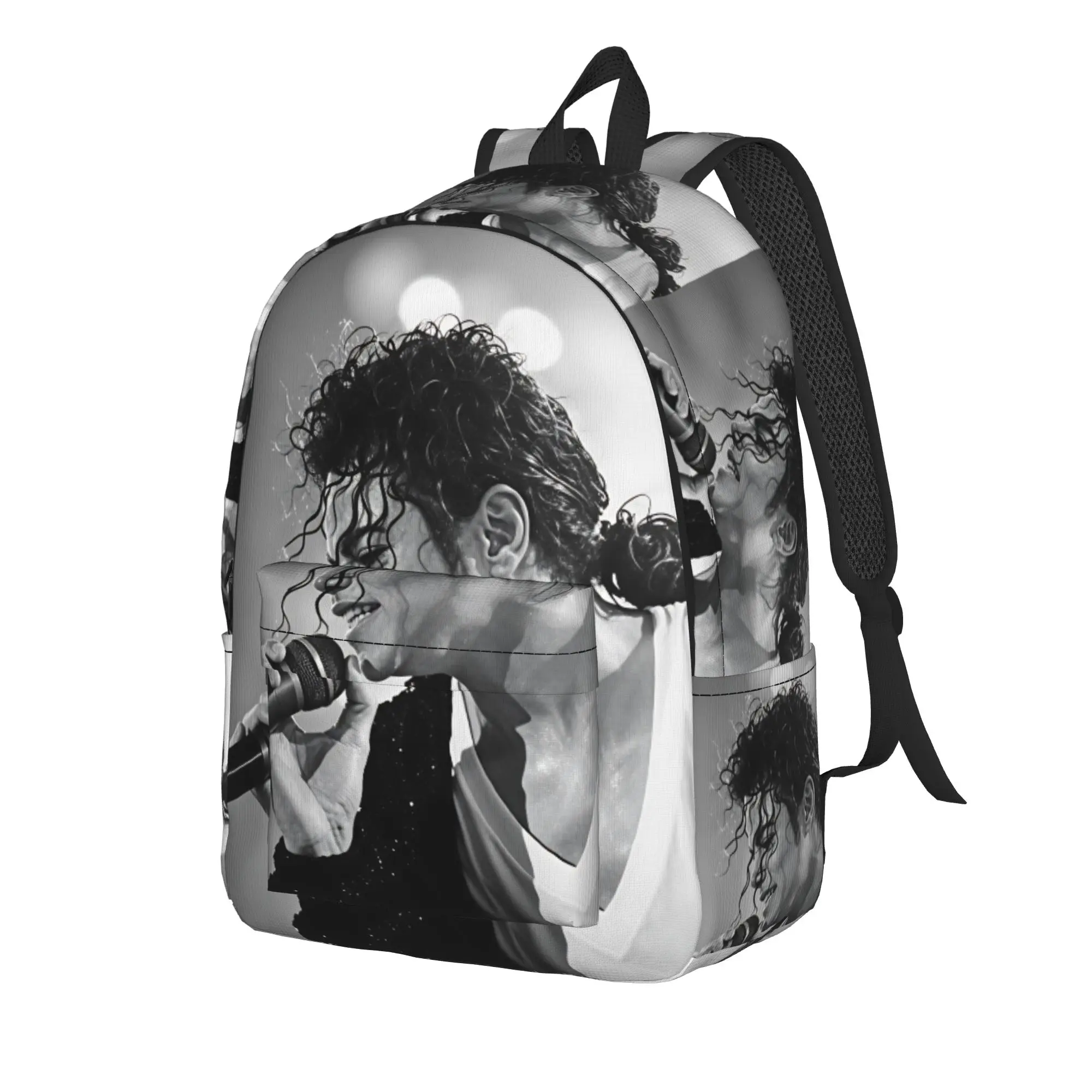Michael Jackson King of Pop MJ Backpack  Girl Polyester Daily Backpacks Soft Kawaii High School Bags Rucksack