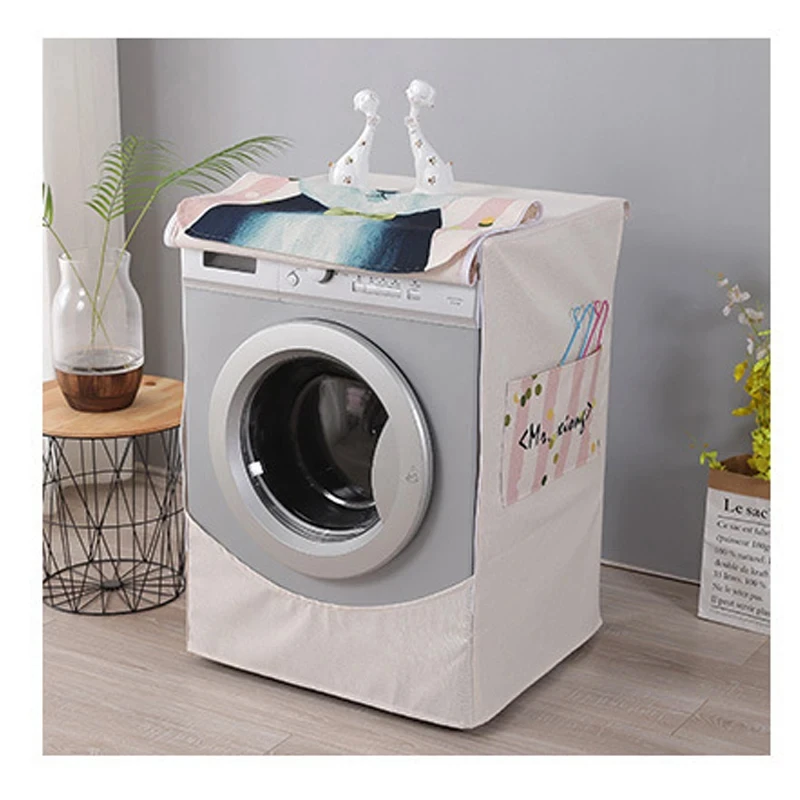 SRYSJS Universal Washing Machine Cover Waterproof Drain Dryer Dust Filter Floor Drain Clothes Furniture Holder Insulating Liner