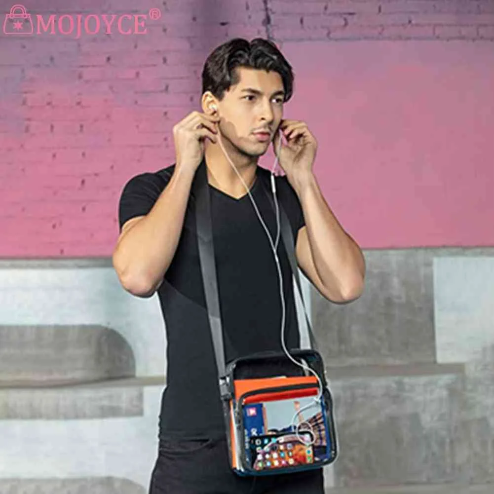 PVC Transparent Bag Fashion All-Match Messenger Bag Women Travel Handbag Crossbody Bags for Ladies Women Outdoor Shopping