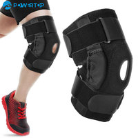 Open Patella Stabilizing Knee Brace with Dual Aluminum Stability Hinges,Neoprene Adjustable Compression Knee Support Brace