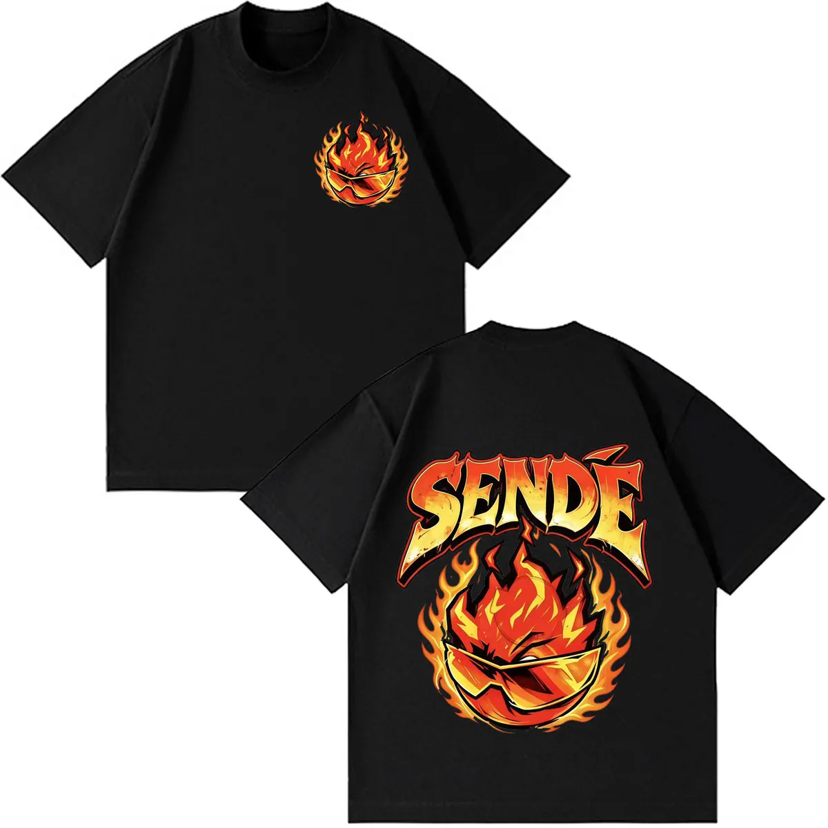 Rapper Ryan Castro Sende Tour 2026 Print Tshirt Men Women Fashion Clothing T-shirts Short Sleeve Loose Casual Vintage T Shirts