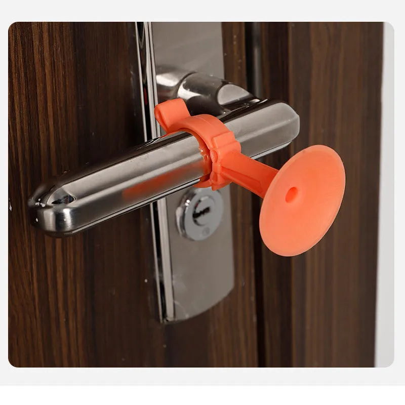 Silicone Door Handle Lock Suction Cup Wall Anti-Collision Protective Pad Muffler Silence Shock Absorbing Door Stopper Bumper