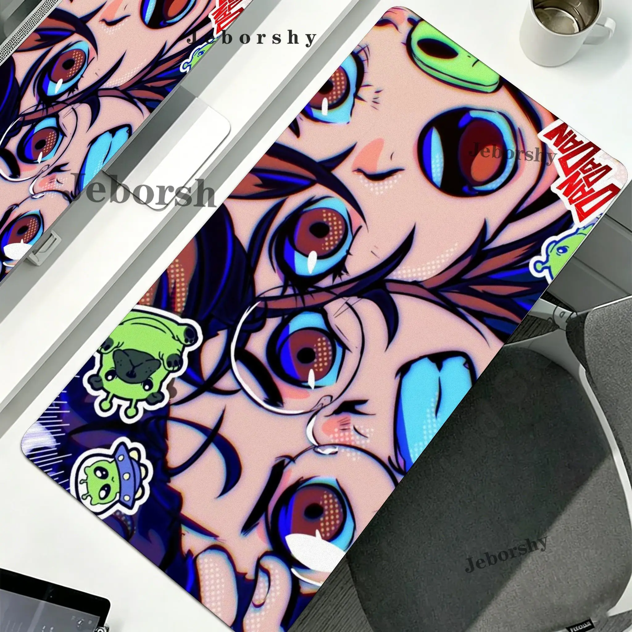 Mouse Pad D-DandadanS Non-Slip Desk Mat Large Gaming Accessories Mousepad Gamer HD Printing Mausepad Rubber Keyboard Pads Carpet