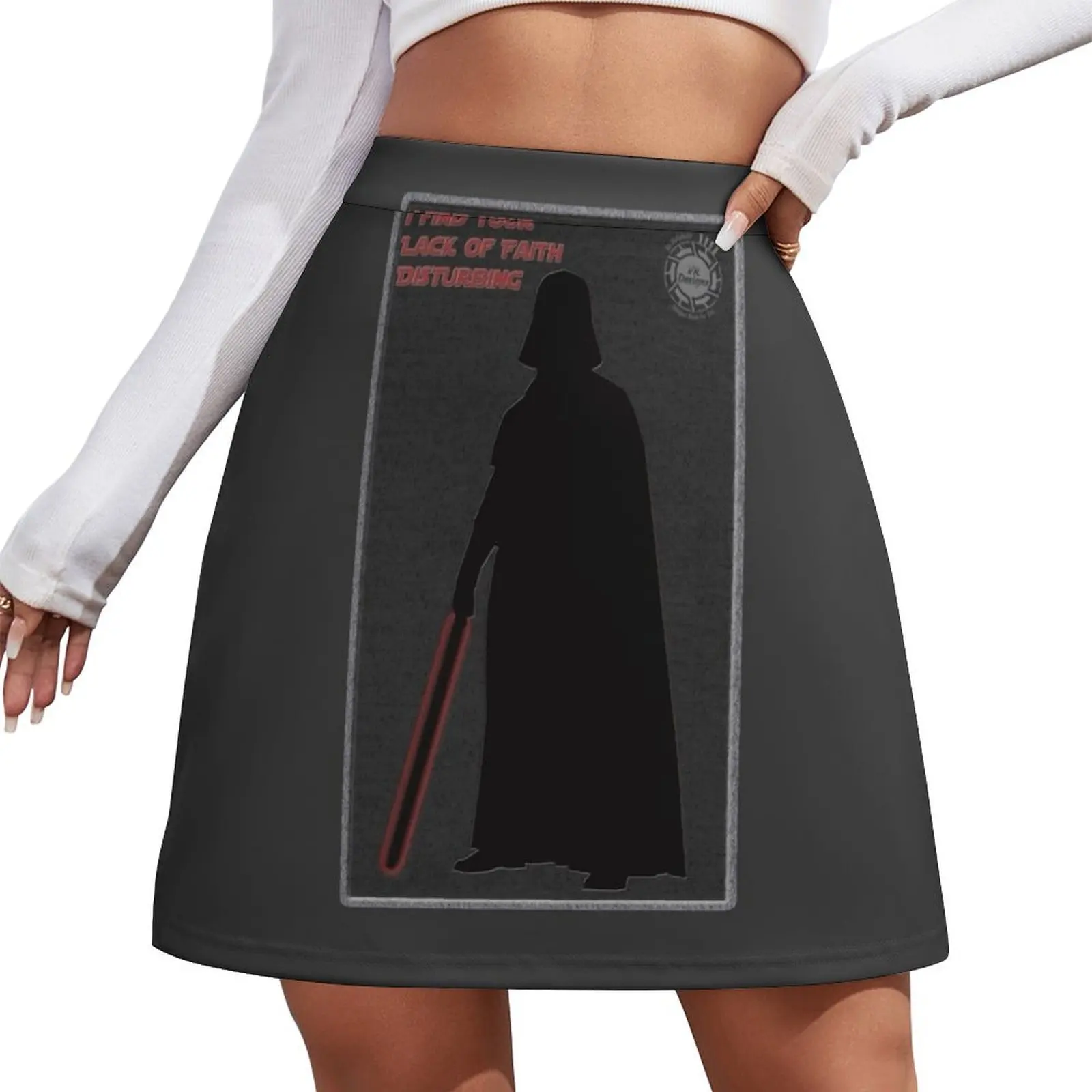 

I Find Your Lack of Faith Disturbing Card Mini Skirt night club women Miniskirt korean ladies summer kpop Mini Skirt