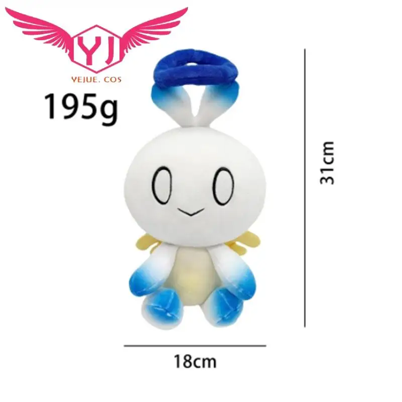 Cartoon White Chao Plush Toys 31CM The Hedgehog Plush Toys Kawaii Game Soft Stuffed Doll Cute Anime Angel Chao Plushie Toys Gift