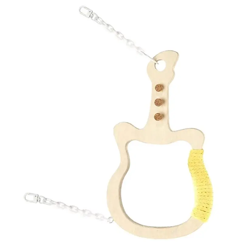 

【RECOMENDAR】Bird For Climbing Perch Interactive Guitar Stand Natural Wood Bird Swing Grinding Stand For Parakeet Cockatiel M
