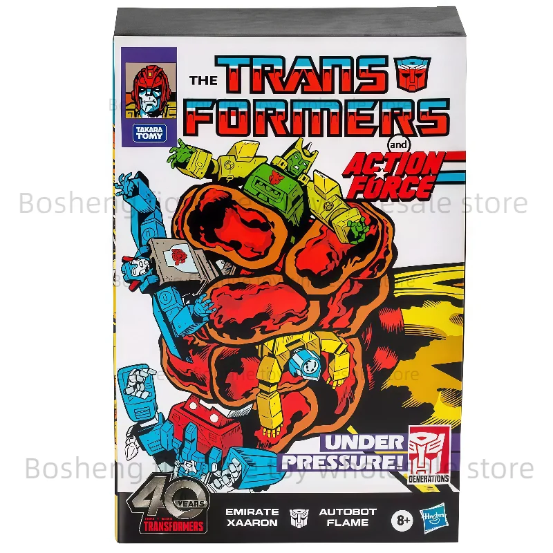 Hasbro – jouets transformés G1 Autobot Flame Emir, Robot de déformation, modèle d'action, jouet de collection, cadeau de vacances, en Stock