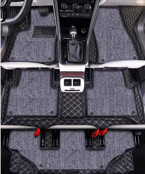 

Top quality! Custom special car floor mats for Mercedes Benz EQB 350 2023 7 seats non-slip double layers carpets for EQB350 2022