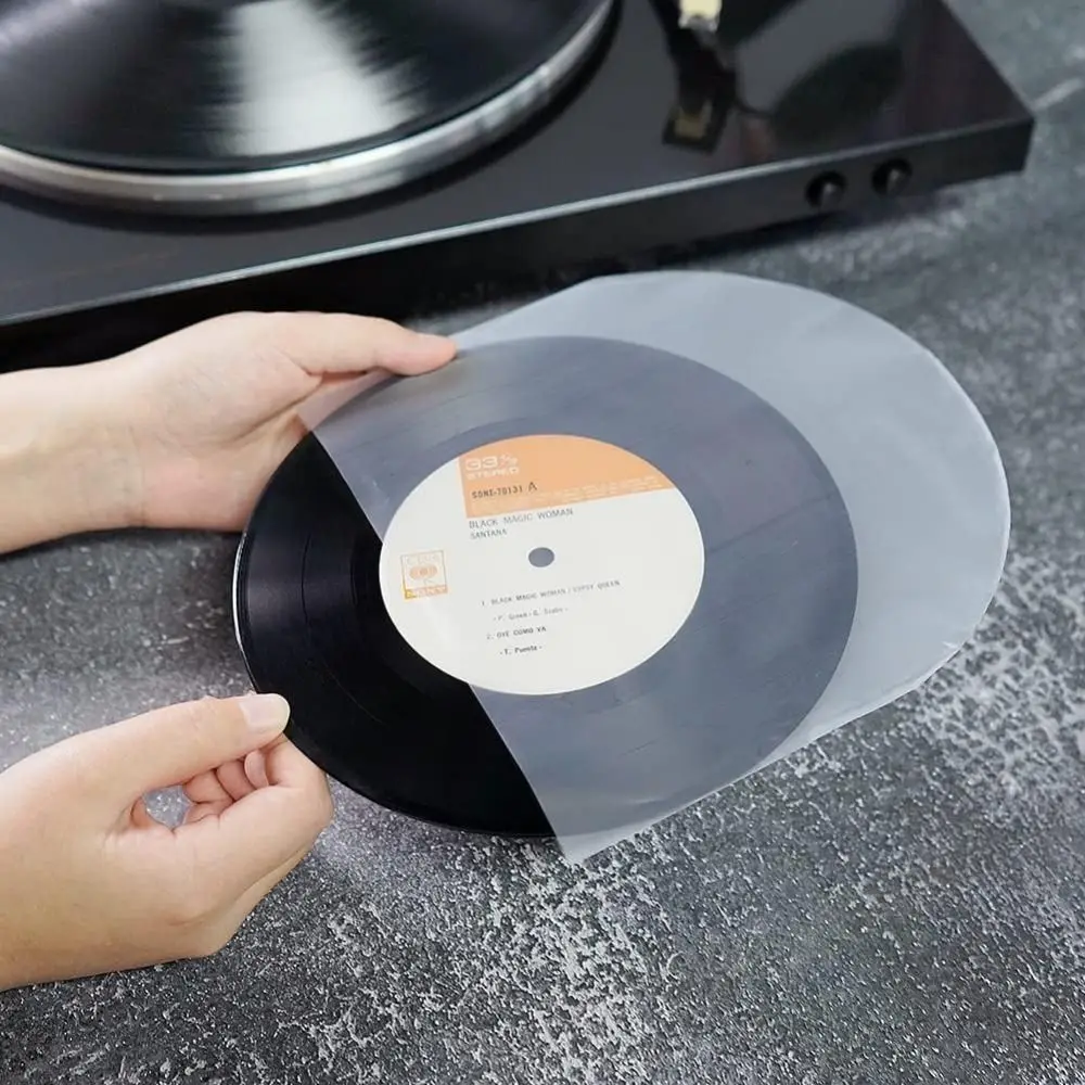 Useful 12 Inch Vinyl Records Sleeve Clear Resealable LP Vinyl Record Cover Inner Record Sleeves