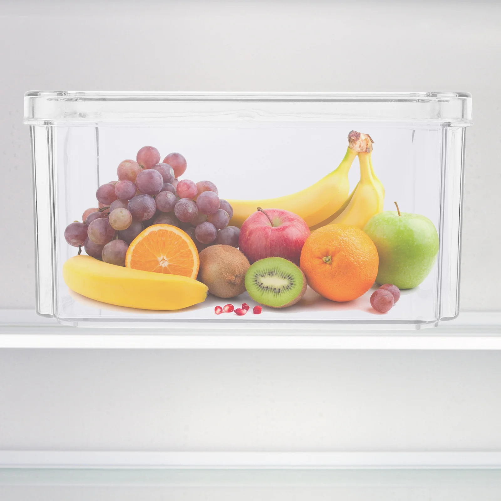 

3Pcs Food Storage Boxes Transparent Refrigerator Organizer Crisper Basket Kitchen Pantry Storage Bin Fridge Organizer